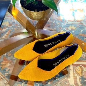 Yellow Rothy’s flats